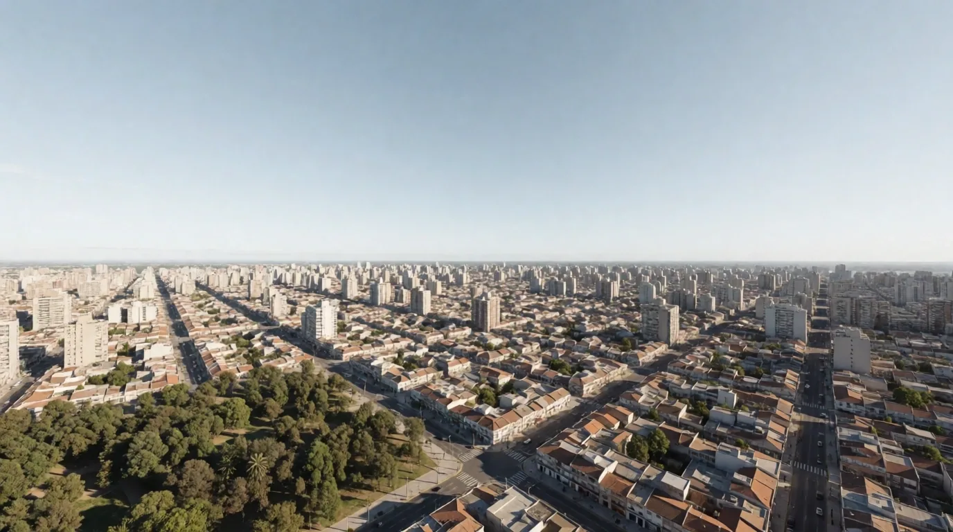 Vista aérea de La Plata, Argentina